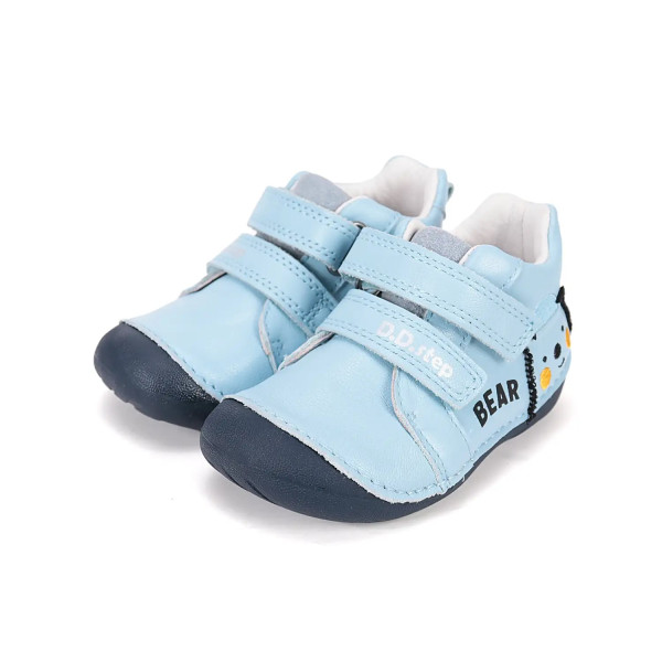 Buty Dla Chłopczyka Na Wiosnę Niebieskie z Misiem DD STEP S015-61472 Aero Blue