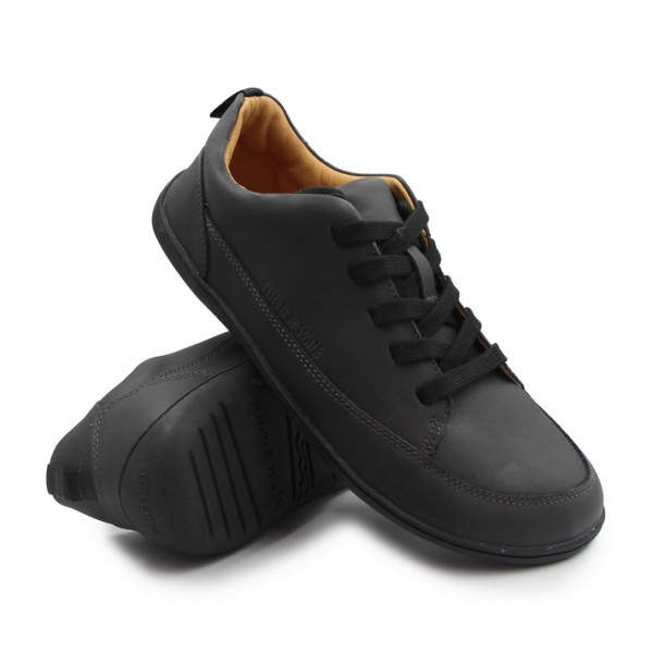 Męskie półbuty barefoot na wiosnę Stitch&Walk S088-61255B black