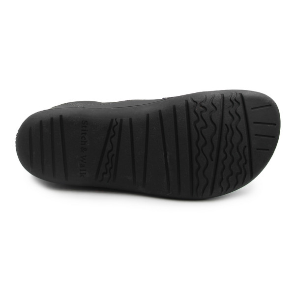Męskie półbuty barefoot na wiosnę Stitch&Walk S088-61255B black