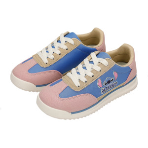 Półbuty Dla Dziewczynek na Wiosnę Stitch Różowo Niebieskie Bartek 87033-25