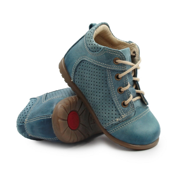 Trzewiki Wiosenne Dla Chłopca Sznurowane Skórzane Emel e 2429-19