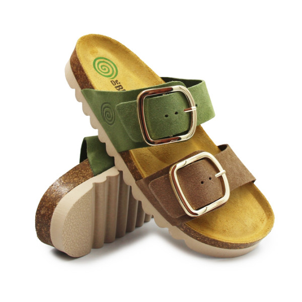 Klapki damskie na lato wakacje Dr Brinkmann 700924-07