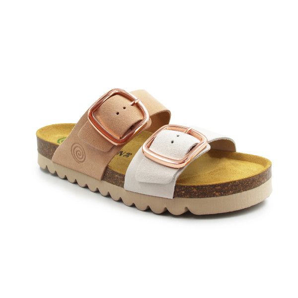 Klapki dla kobiet ze skóry naturalnej do pracy Dr Brinkmann 700924-42