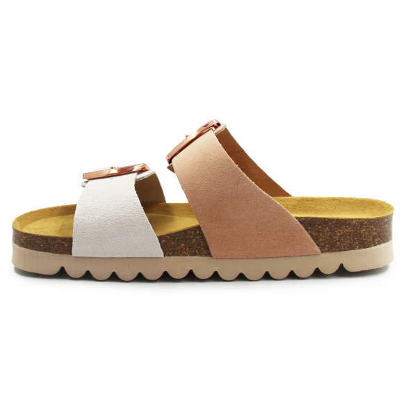 Klapki dla kobiet ze skóry naturalnej do pracy Dr Brinkmann 700924-42