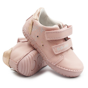 Różowe Buty Wiosenne Dla Dziewczynki Świecące LED z Jednorożcem DD STEP S050-61970AM Baby Pink