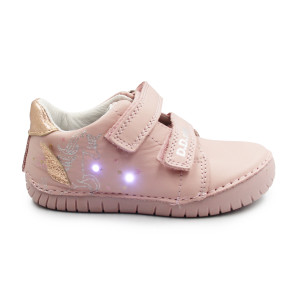 Różowe Buty Wiosenne Dla Dziewczynki Świecące LED z Jednorożcem DD STEP S050-61970AM Baby Pink