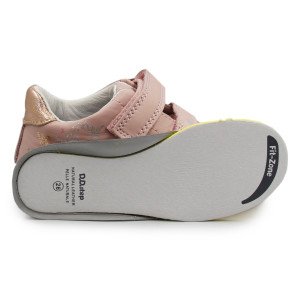 Różowe Buty Wiosenne Dla Dziewczynki Świecące LED z Jednorożcem DD STEP S050-61970AM Baby Pink