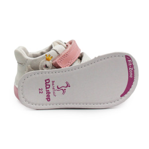 Buty Dla Dziewczynek Barefoot Srebrne DD STEP S070-61837 Silver