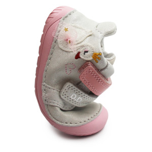 Buty Dla Dziewczynek Barefoot Srebrne DD STEP S070-61837 Silver