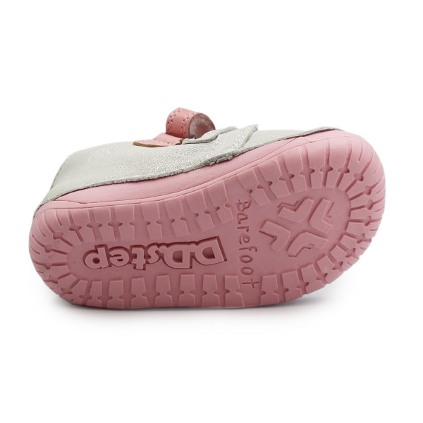 Buty Dla Dziewczynek Barefoot Srebrne DD STEP S070-61837 Silver