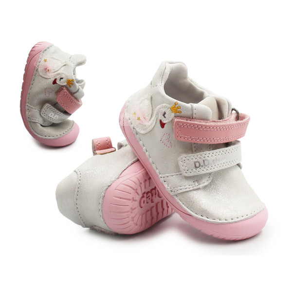 Buty Dla Dziewczynek Barefoot Srebrne DD STEP S070-61837 Silver