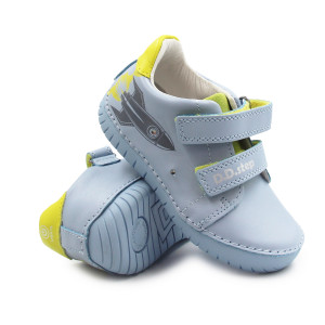 Buty Dla Chłopców Na Wiosnę Niebieskie Świecące LED DD STEP S050-61691M 0ceanic