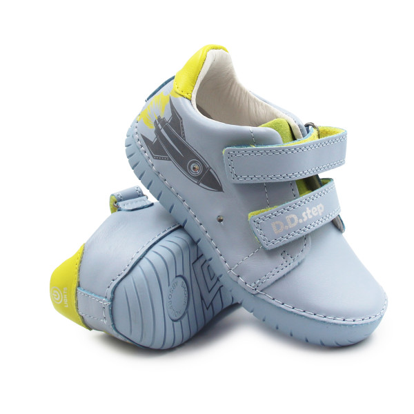 Buty Dla Chłopców Na Wiosnę Niebieskie Świecące LED DD STEP S050-61691M 0ceanic