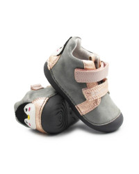 Buty Metaliczne Dla dziewczynki Na Jesień DD STEP S015-62120FE Metallic Grey