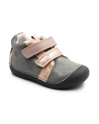 Buty Metaliczne Dla dziewczynki Na Jesień DD STEP S015-62120FE Metallic Grey