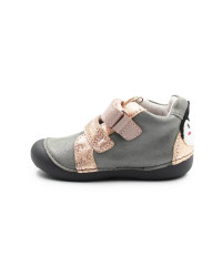 Buty Metaliczne Dla dziewczynki Na Jesień DD STEP S015-62120FE Metallic Grey