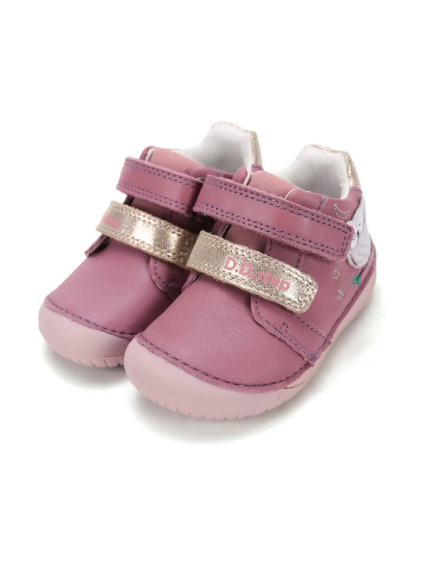 Buciki Barefoot Dla Dziewczynki na Jesień D.D.Step S070-62659BE Raspberry
