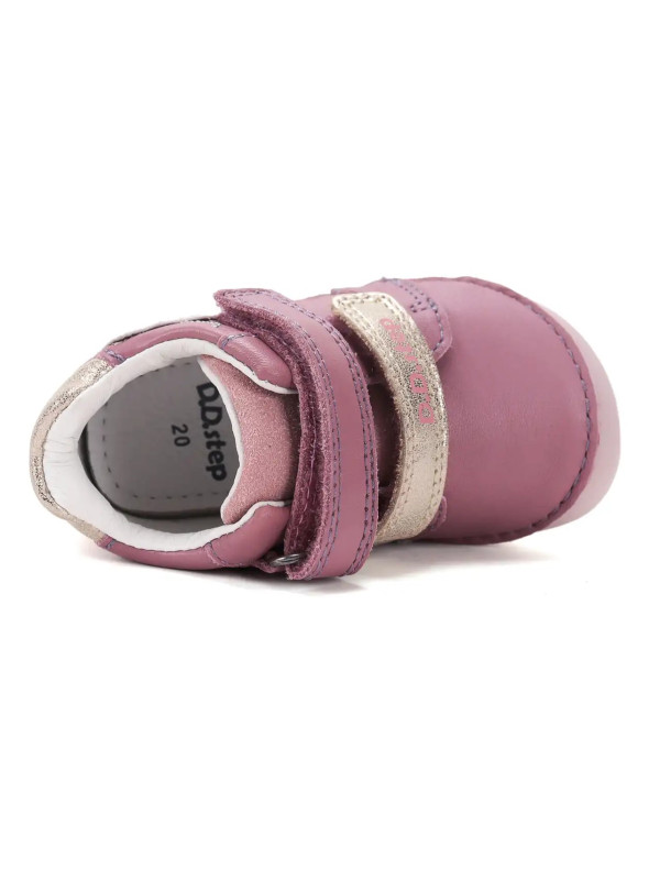 Buciki Barefoot Dla Dziewczynki na Jesień D.D.Step S070-62659BE Raspberry