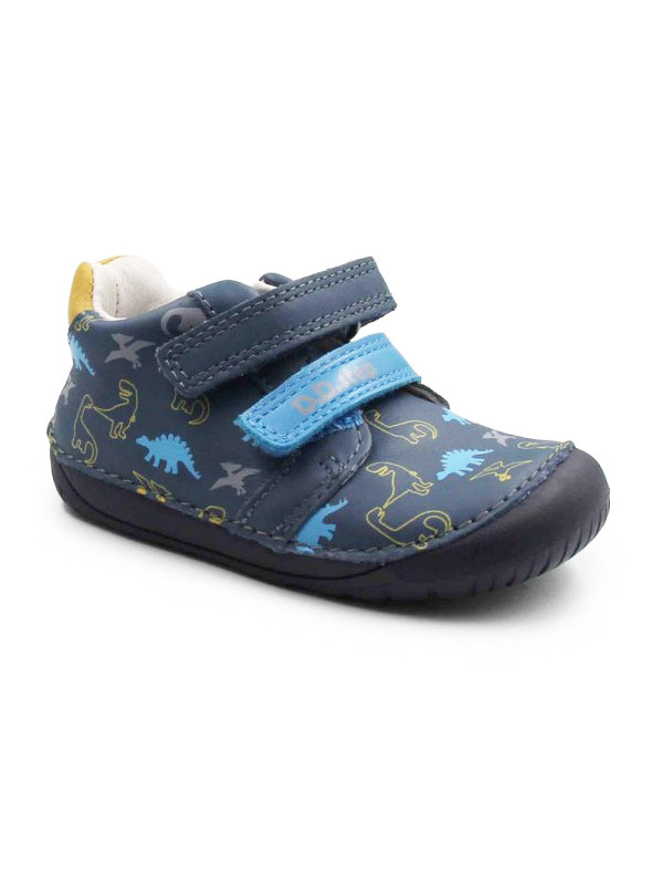 Buty Dla Chłopca na Jesień w Dinozaury Barefoot DD STEP S070-62594BV Royal Blue
