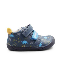 Buty Dla Chłopca na Jesień w Dinozaury Barefoot DD STEP S070-62594BV Royal Blue