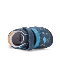 Buty Dla Chłopca na Jesień w Dinozaury Barefoot DD STEP S070-62594BV Royal Blue