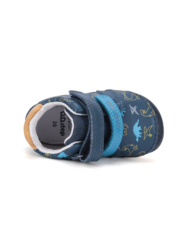 Buty Dla Chłopca na Jesień w Dinozaury Barefoot DD STEP S070-62594BV Royal Blue