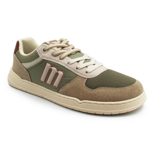 Półbuty męskie na wiosnę barefoot MTNG 84766-C59407 - plity taupe/nole kaky