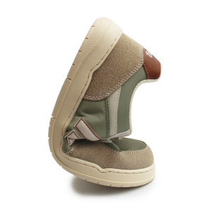 Półbuty męskie na wiosnę barefoot MTNG 84766-C59407 - plity taupe/nole kaky