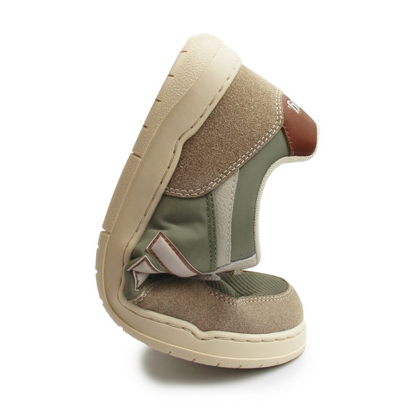 Półbuty męskie na wiosnę barefoot MTNG 84766-C59407 - plity taupe/nole kaky