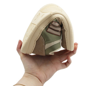 Półbuty męskie na wiosnę barefoot MTNG 84766-C59407 - plity taupe/nole kaky