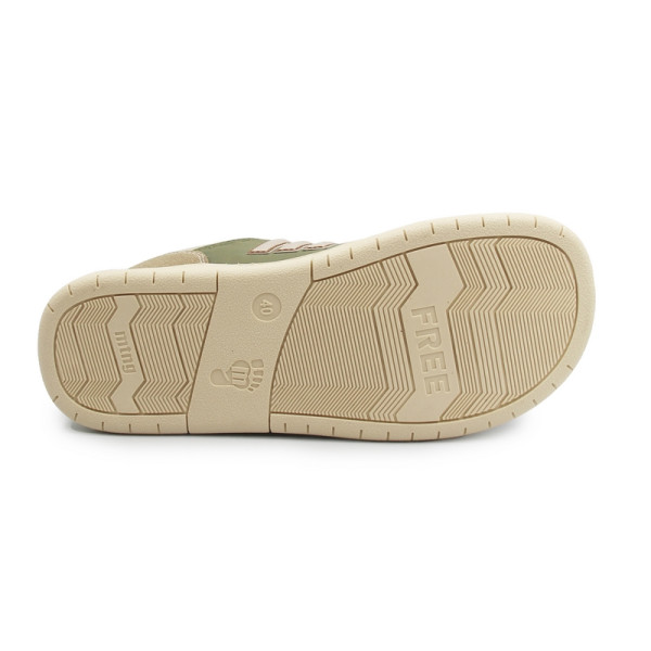 Półbuty męskie na wiosnę barefoot MTNG 84766-C59407 - plity taupe/nole kaky