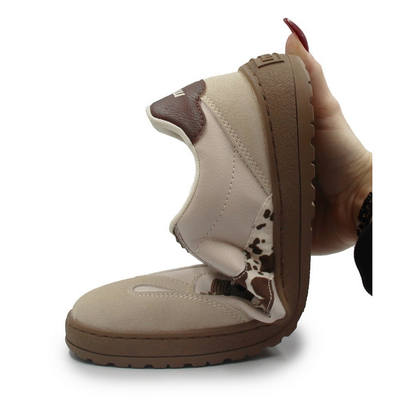 Półbuty damskie na wiosnę barefoot vegan MTNG 60948-C59379 wonderly sand