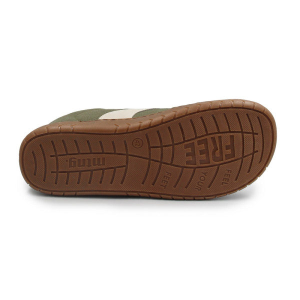 Sportowe barefoot na wiosnę dla mężczyzn MTNG 84806-C59409 plity kaky/abi gris claro