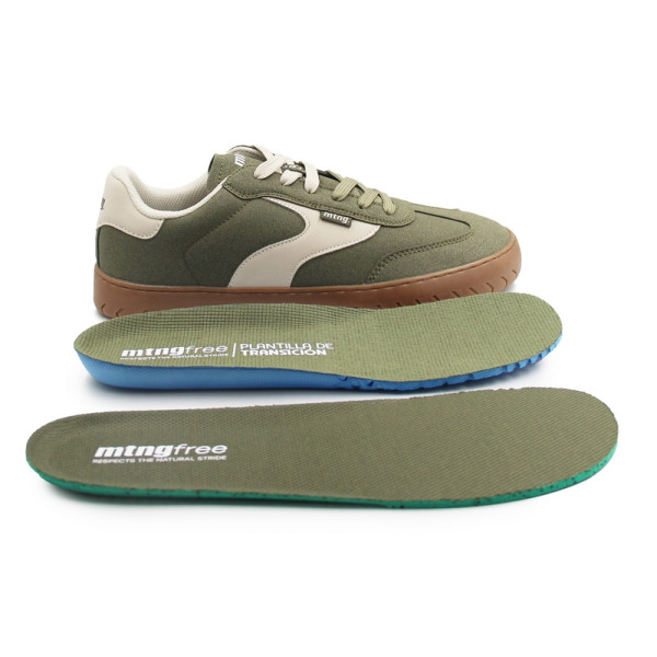 Sportowe barefoot na wiosnę dla mężczyzn MTNG 84806-C59409 plity kaky/abi gris claro