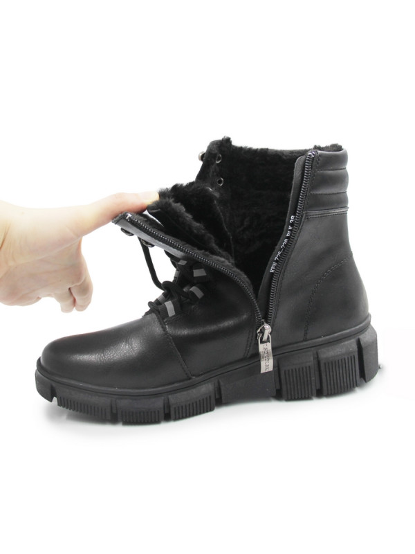 Czarne botki damskie skórzane T.Sokolski KEN Z25-238 BLK | DlaStopy