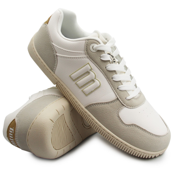 Sportowe białe półbuty damskie na wiosnę MTNG 60840-C59389 losfo off white/action pu blanco