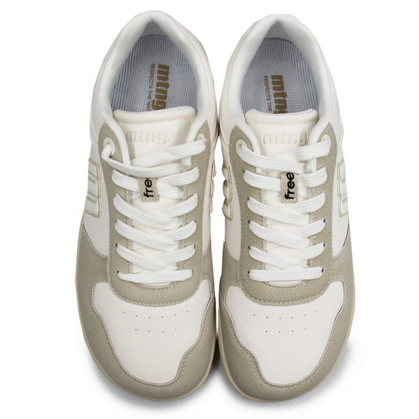 Sportowe białe półbuty damskie na wiosnę MTNG 60840-C59389 losfo off white/action pu blanco