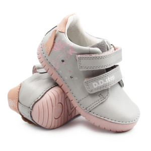 Buty Dla Dziewczynki Wiosenne Świecące LED z Jednorożcem DD STEP S050-61970 Dove Grey