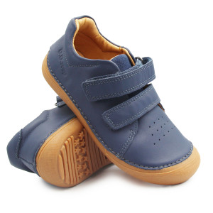 Półbuty Chłopięce Na Wiosnę Granatowe Barefoot DD STEP S063-61983 Royal Blue
