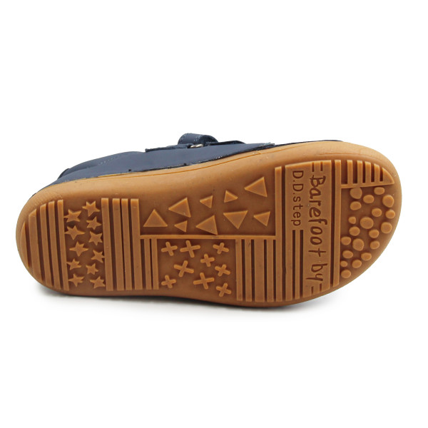 Półbuty Chłopięce Na Wiosnę Granatowe Barefoot DD STEP S063-61983 Royal Blue