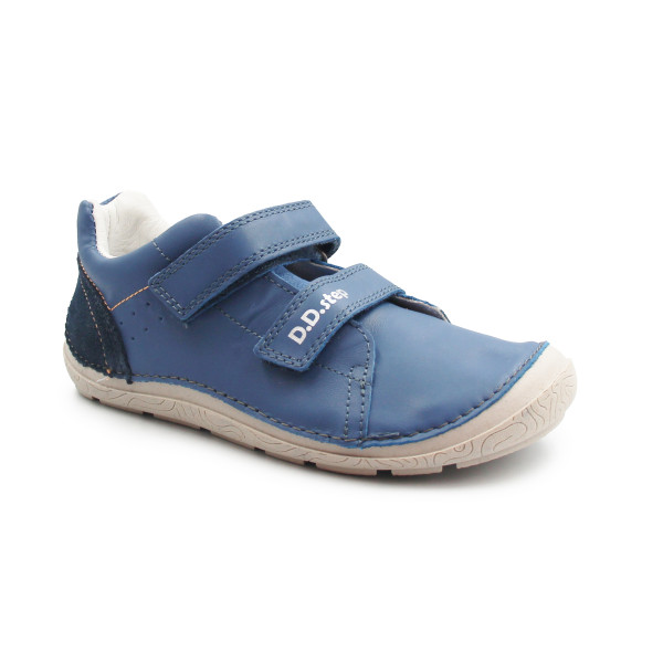 Chłopięce Buty Barefoot Na Wiosnę Skórzane DD STEP S116-61960L Royal Blue