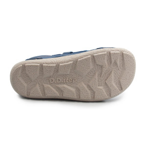 Chłopięce Buty Barefoot Na Wiosnę Skórzane DD STEP S116-61960L Royal Blue