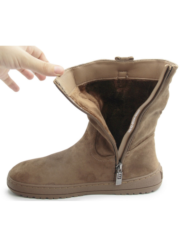 Botki barefoot damskie MTNG Free Alask 85504-C60916 Taupe
