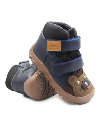Buty Dla Chłopca Na Jesień i Zimę Miś Ameko Atlas-Lion-N​avy + Wkładka Termoizolacyjna