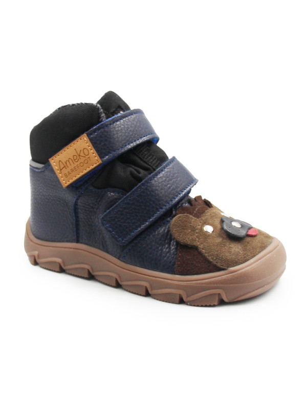 Buty Dla Chłopca Na Jesień i Zimę Miś Ameko Atlas-Lion-N​avy + Wkładka Termoizolacyjna
