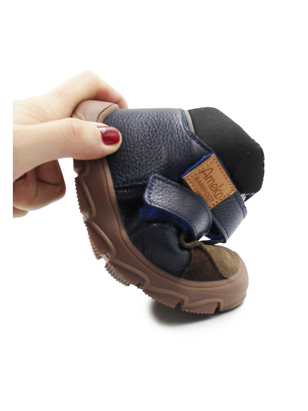 Buty Dla Chłopca Na Jesień i Zimę Miś Ameko Atlas-Lion-N​avy + Wkładka Termoizolacyjna