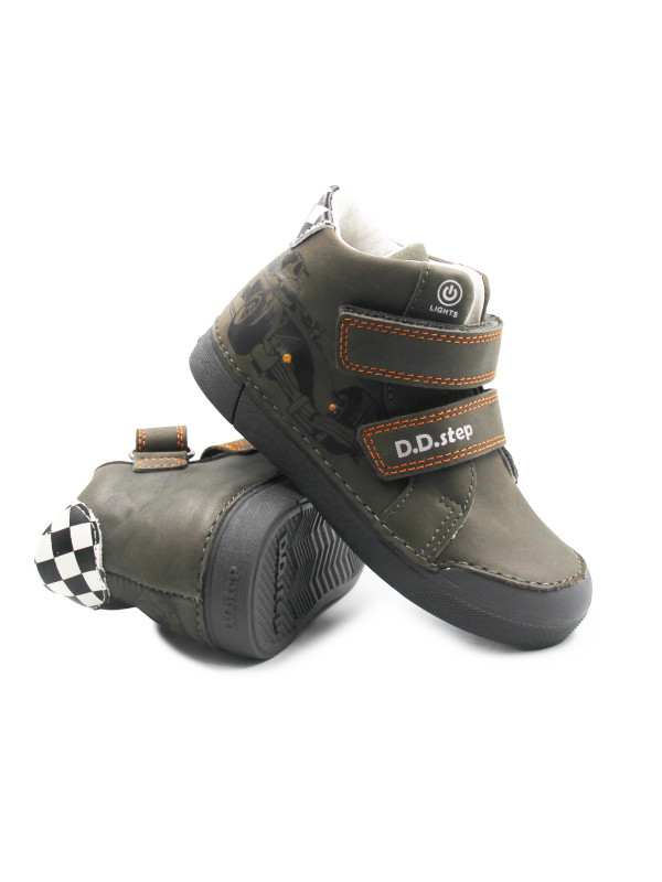 Buty Dla Chłopców Na Jesień Świecące LED DD STEP A068-62454M Marine Grey