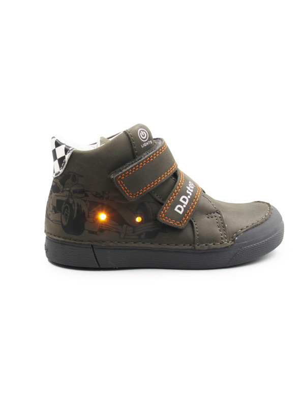 Buty Dla Chłopców Na Jesień Świecące LED DD STEP A068-62454M Marine Grey
