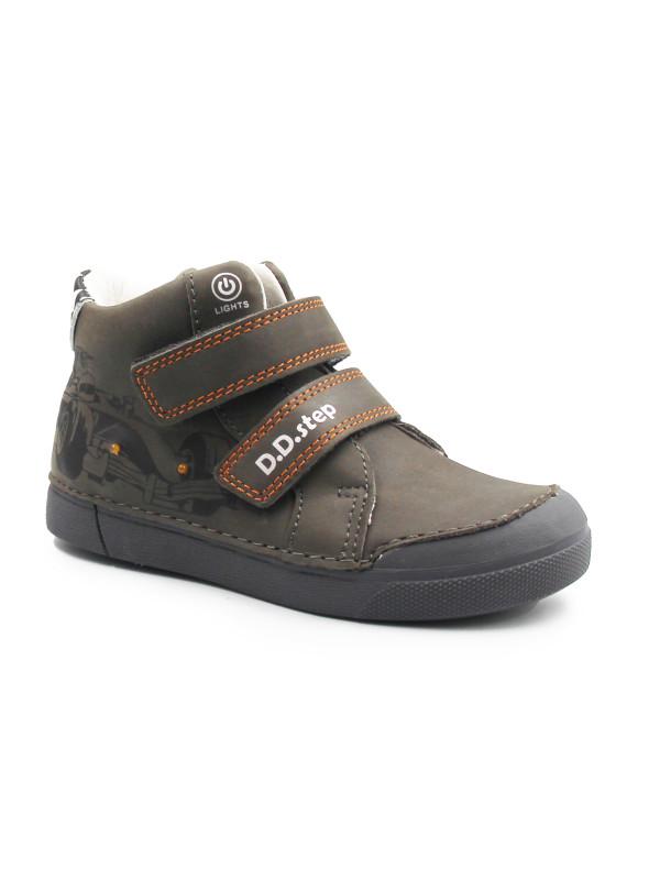 Buty Dla Chłopców Na Jesień Świecące LED DD STEP A068-62454M Marine Grey