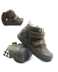 Buty Dla Chłopców Na Jesień Świecące LED DD STEP A068-62454M Marine Grey